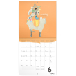 Poznámkový kalendár Šťastné lamy 2021, 30 × 30 cm
