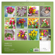 Poznámkový kalendár Tulipány 2019, 30 x 30 cm