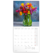 Poznámkový kalendár Tulipány 2019, 30 x 30 cm