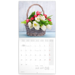 Poznámkový kalendář Tulipány 2020, 30 × 30 cm