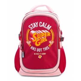 Školský batoh s pršiplášťom Supergirl – STAY CALM