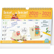 Školský plánovací kalendár s háčikom CZ/SK 2021, 30 × 21 cm