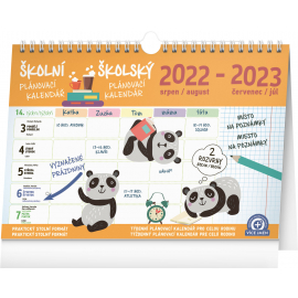 Školský plánovací kalendár s háčikom CZ/SK 2023, 30 × 21 cm
