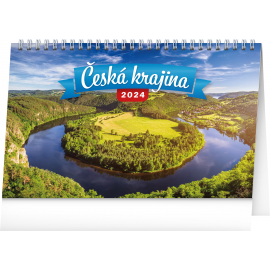 Stolový kalendár Česká krajina 2024, 23,1 × 14,5 cm