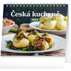 Stolový kalendár Česká kuchyňa 2024, 16,5 × 13 cm