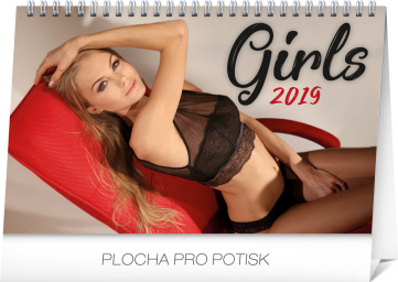 Stolový kalendár Girls SK 2019, 23,1 x 14,5 cm