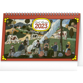 Stolní kalendář Josef Lada 2023, 23,1 × 14,5 cm