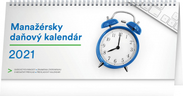 Stolový kalendár Manažérsky daňový SK 2021, 33 × 14,5 cm