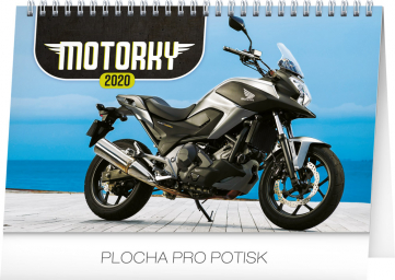 Stolní kalendář Motorky CZ 2020, 23,1 x 14,5 cm