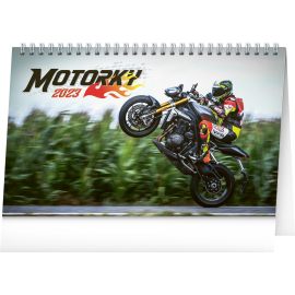 Stolní kalendář Motorky 2023, 23,1 × 14,5 cm