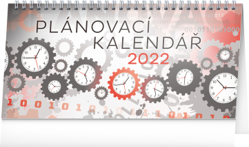 Stolový kalendár Plánovací 2022, 25 × 12,5 cm