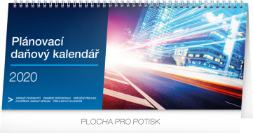 Stolní kalendář Plánovací daňový CZ 2020, 33 x 14,5 cm
