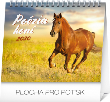 Stolový kalendár Poézia koní SK 2020, 16,5 x 13 cm