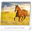 Stolový kalendár Poézia koní SK 2020, 16,5 x 13 cm