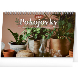 Stolní kalendář Pokojovky 2023, 23,1 × 14,5 cm