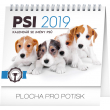 Stolní kalendář Psi – se jmény psů 2019, 16,5 x 13 cm, 16,5 x 13 cm