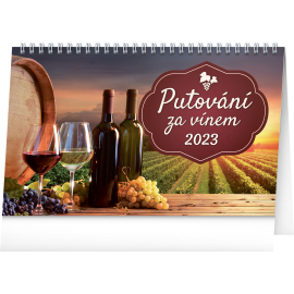 Stolní kalendář Putování za vínem 2023, 23,1 × 14,5 cm