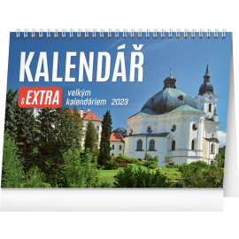 Stolní kalendář s extra velkým kalendáriem 2023, 30 × 21 cm