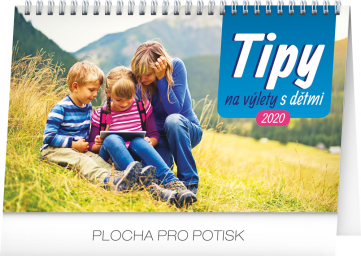 Stolní kalendář Tipy na výlety s dětmi CZ 2020, 23,1 x 14,5 cm