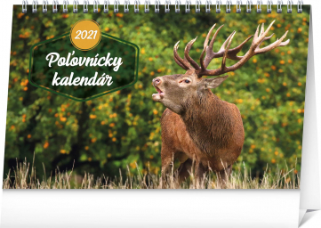 Stolový Poľovnícky kalendár SK 2021, 23,1 × 14,5 cm
