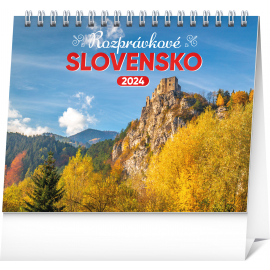 Stolový kalendár Rozprávkové Slovensko 2024, 16,5 × 13 cm
