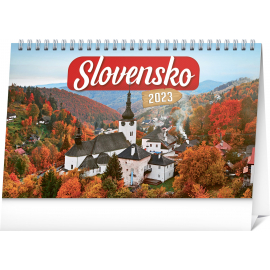 Stolový kalendár Slovensko 2023, 23,1 × 14,5 cm