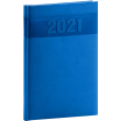 Týždenný diár Aprint 2021, modrý, 15 × 21 cm