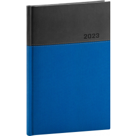 Týždenný diár Dado 2023, modro–čierny, 15 × 21 cm