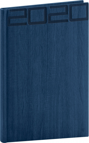 Týždenný diár Forest 2020, modrý, 15 x 21 cm