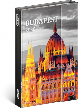 Týždenný magnetický diár Budapešť 2020, 11 × 16 cm
