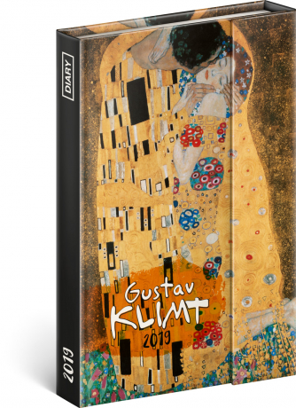 Týždenný magnetický diár Gustav Klimt 2019, 10,5 x 15,8 cm