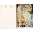 Týdenní magnetický diář Gustav Klimt 2020, 11 × 16 cm