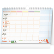 Týždenný rodinný plánovací kalendár s háčikom CZ/SK 2023, 30 × 21 cm
